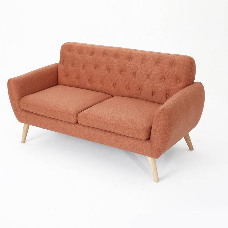 Bernice Petite Mid Century Modern Tufted Sofa - Christopher Knight Home, 1 of 11