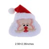 Unique Bargains Christmas Brooches Santa Claus Plush Red White 1Pcs - 3 of 4