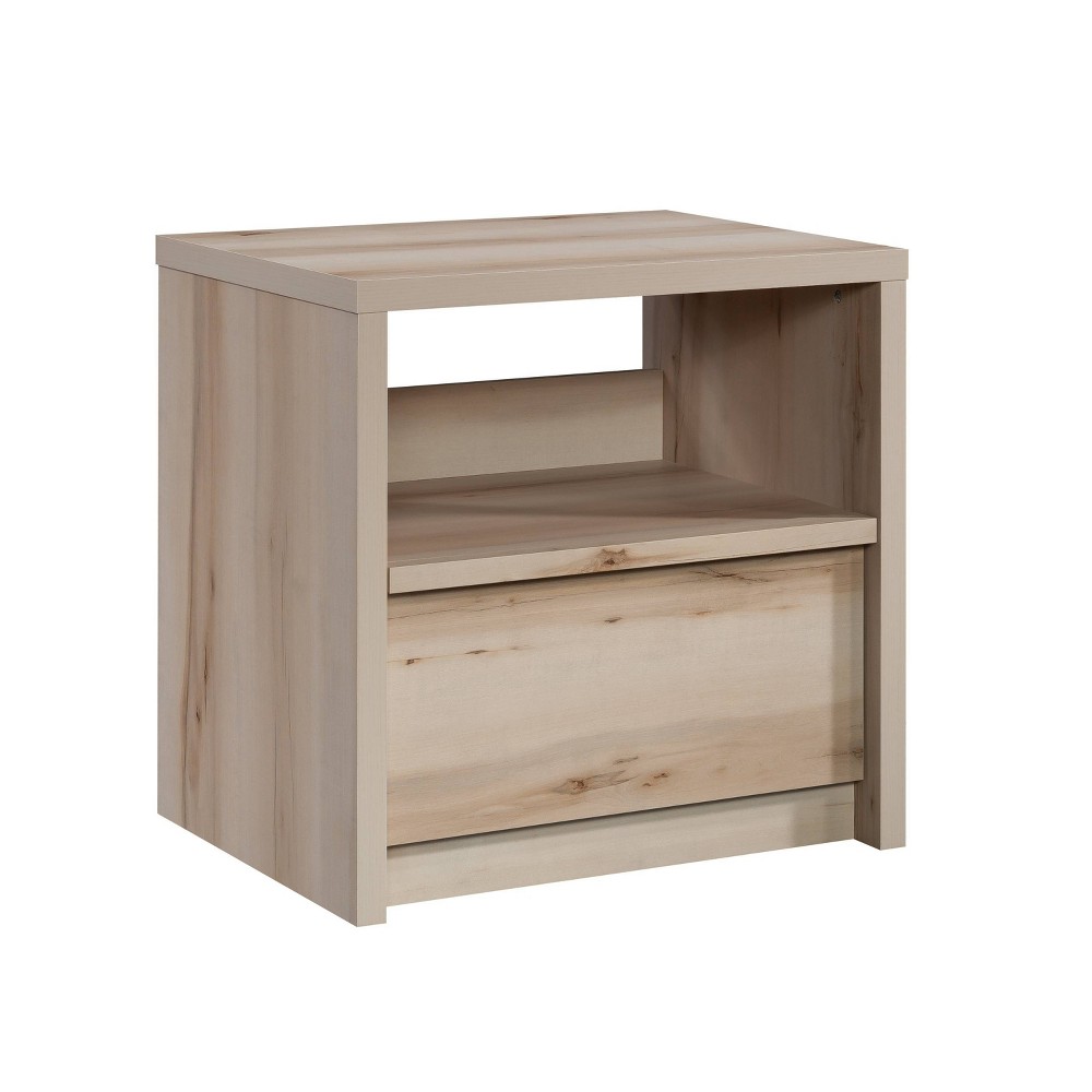 Photos - Storage Сabinet Sauder Harvey Park Nightstand with Drawer Pacific Maple - : Open Shelf, Lam 