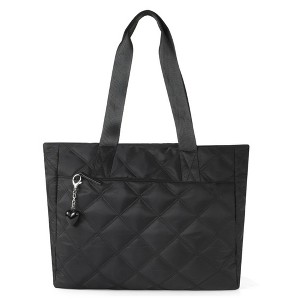 Women's Solid Color Light weight Tote Handbag - 1 of 4