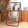 Gulches Hammocks: Nordic Style Hanging Macrame Chair with Handwoven Backrest - 2 of 4