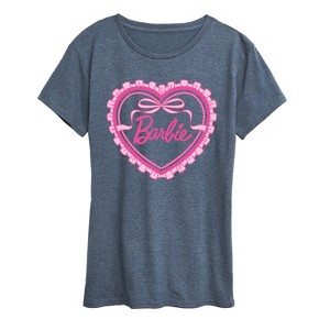 Women's - Barbie - Coquette Heart Short Sleeve Graphic T-Shirt - 1 of 4