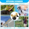 Syemin Landscape Equipment Parts and Accessories, Two Way Valves, Garden Hose Diverter Y-Connectors for Garden, Lawn, Gold, 3.35"*3.35"*2.76" - 3 of 4