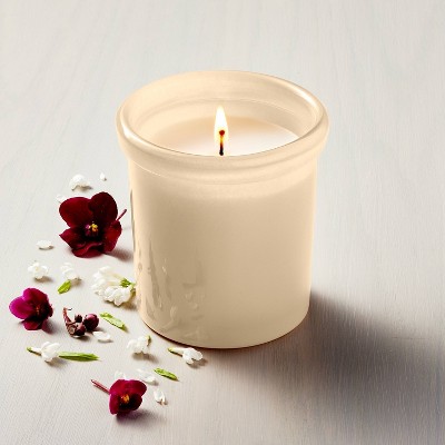 Colored Glass Pampas Jar Candle Tan 6oz - Hearth &#38; Hand&#8482; with Magnolia