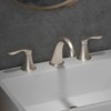 5-Inch Widespread Bathroom Sink Faucet - 2-Handle Low Arc Vanity Faucet | 3-Hole Basin Faucet with Pop-Up Drain & cUPC Water Supply Lines - 2 of 4