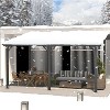 CLIHOME 14 ft. x 10 ft. Aluminum Patio Cover Outdoor Pergola with Retractable Canopy and UV-Blocking Panels - 3 of 4