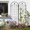 2 Pack Metal Garden Trellis, Rose Climbing Trellis 86'' X 40'' Rustproof Plant Support Rose Trellis Netting Trellis, Flower Trellis-Cuddlewood - 2 of 4