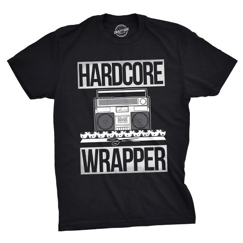 Мужские футболки Crazy Dog T-Shirts, Inc. Mens Hardcore Wrapper T Shirt Funny Christmas Offensive Xmas Gifts - Crazy Dog Men's T Shirt Gift For Christmas Black L