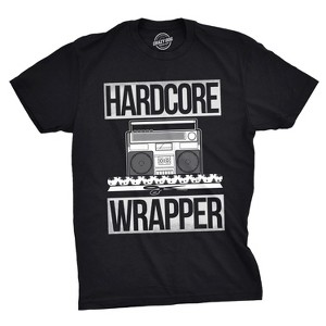 Mens Hardcore Wrapper T Shirt Funny Christmas Offensive Xmas Gifts - Crazy Dog Men's T Shirt - 1 of 4