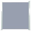 vidaXL Retractable Side Awning 55.1"x118.1" Gray - 2 of 4