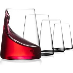BENETI German-Made Stemless Crystal Wine Glasses, Set of 4, 17oz - 1 of 4