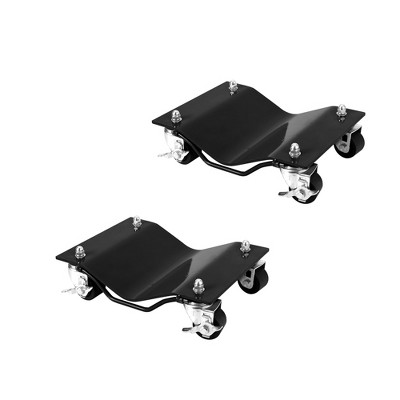 Car Dolly Set of 2, 5000 LBS Capacity Wheel Dolly, Heavy Duty Vehicle Dolly for Moving Car with 2.5 Inch Nylon Wheels, Bolts Resist Tire Wear