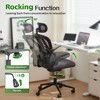 XIZZI Ergonomic Office Chair Mesh Chairs with Tilt Lock & Wide Cushion, High Back Home Desk Chair with Adjustable Headrest & Flip-Up Arms - 4 of 4
