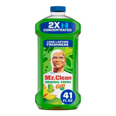 Mr. Clean All Purpose Cleaner,  Floor Cleaner for Mopping, Cleaning Liquid, Gain, 41oz