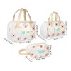Unique Bargains Women's Durable Cosmetic Bag Pink 3 Pcs - 2 of 4