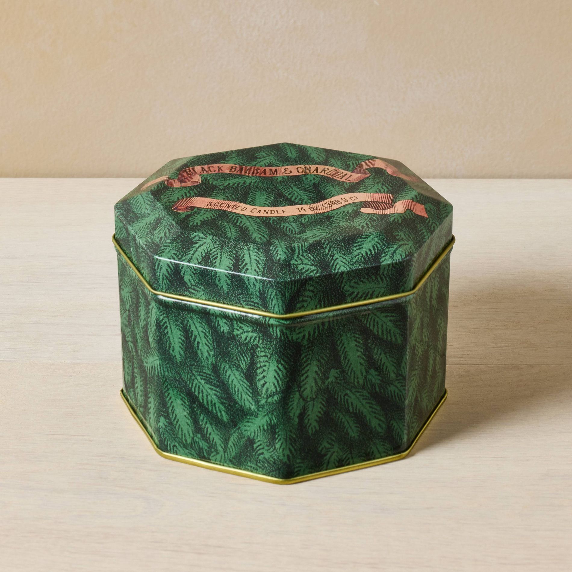 John Derian for Target 14oz Lidded Tin 3-Wick Scented Candle Black Balsam and Charcoal