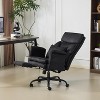 VINGLI Adult 100-130° Reclining Tall & Big Office Chair with Foot Rest & Adjustable Armrests, Ergonomic Comfy Wide-Seat Gamer Chair, Microfiber - 4 of 4