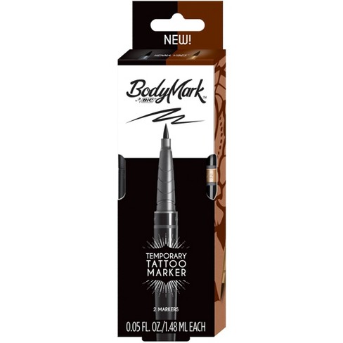 Bodymark By Bic Henna Temporary Tattoo Marker - 2pk : Target