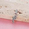 Sterling Silver Shark Charm - Ocean Theme Bead for Bracelets, Jewelry Gift for Women - 2 of 4