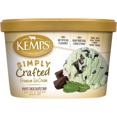 Kemps Simply Crafted Mint Chocolate Chip Ice Cream 48oz Target