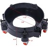 5 Gallon Bucket Dolly with Wheels, Heavy Duty Plastic Drum Dolly with 5 Smooth-Rolling Swivel Casters Secure Locking Cart for Car Washing - 4 of 4