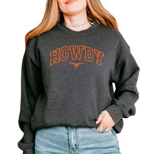 Embroidered Howdy Bull Varsity - Women's Graphic Sweatshirt - 1 of 4