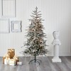 Nearly Natural 6.5-ft Flocked Manchester Spruce Artificial Christmas Tree with 300 Lights and 781 Bendable Branches - 4 of 4