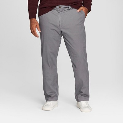 Men's Big & Tall Straight Fit Chino Pants - Goodfellow & Co™ Dark Gray  30x36 : Target