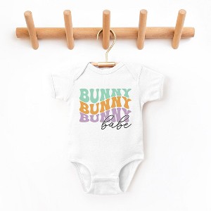The Juniper Shop Bunny Babe Stacked Baby Bodysuit - 1 of 2