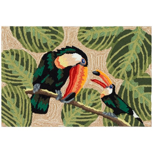 Liora Manne Front Porch Two Cute Toucans Area Rugs