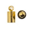 John Bead Must Have Findings Metal Gold 4.5x9mm Cord End Caps for Jewelry Making Findings, 12 Pieces - 2 of 2