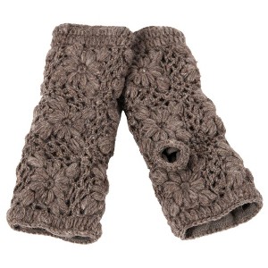 Flower Crochet Handwarmers_Nirvanna Designs - 1 of 4