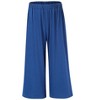 Whizmax Women's Elastic Waist Solid Palazzo Casual Wide Leg Pants with Pockets - 3 of 4