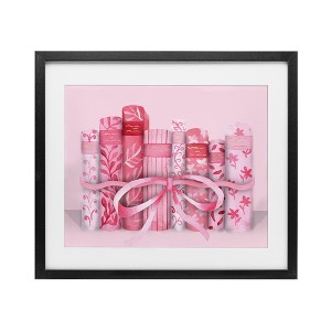 Stupell Industries Pastel Pink Book Lovers Framed Print Under Glass Art - 1 of 4