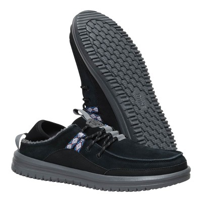 HEYDUDE Men Bradley Blipper Suede , Black/Smoke Grey, 10 — фото 4