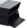 CAVINAS Coffee Tables for Living Room 2-tier Glass-Top Coffee Table Modern Center Table with Open Shelves and Cabinets for Apartment - 3 of 4