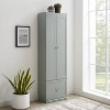 Harper Convertible Pantry Closet Gray - Crosley: Freestanding 74"H Storage, Broom Cabinet with Drawer - 2 of 4