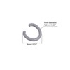 Unique Bargains Carbon Steel DIY Crafts Jewelry Making Open Connector Jump Rings 100 Pcs - 2 of 4