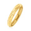 Ross-Simons Italian 14kt Yellow Gold Diamond-Cut Ring - 3 of 4