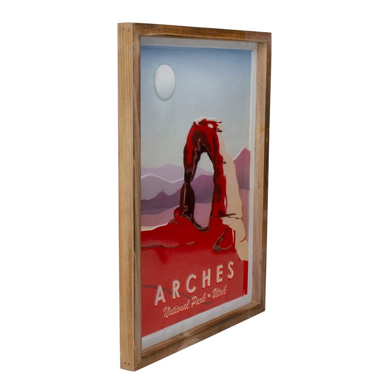 Raz Imports 18" Red and Brown Arches National Park Wall Art, 3 of 5