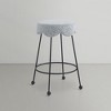 Meridian Furniture,Fleur Grey Fabric Counter Stool - 3 of 4