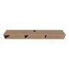 Chic Crate-Modern Media Console – Multi-Tier Ash Wood TV Stand w/ Open Storage, Multi-Room Furniture (Oak Finish) - 3 of 4