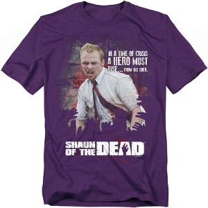 Shaun Of The Dead Hero Must Rise Adult T-Shirt - 1 of 4