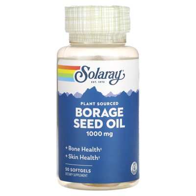 Solaray Borage Seed Oil, 1,000 mg, 50 Softgels