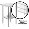 KUTLER Stainless Steel Table for Work and Prep, NSF Heavy Duty Commercial Kitchen Table for Restaurant - 4 of 4