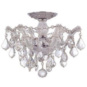 Crystorama Lighting Maria Theresa 3 - Light Semi-Flush Mount in  Polished Chrome - 1 of 4