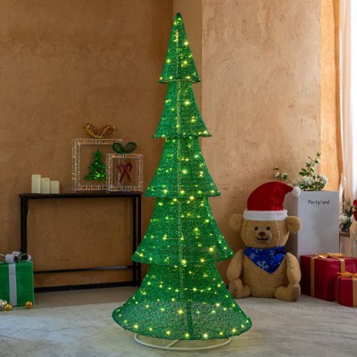 Karl Home 6FT Lighted Pop-up Christmas Tree Outdoor Decoration