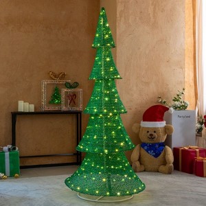 Karl Home 6FT Lighted Pop-up Christmas Tree Outdoor Decoration - 1 of 1