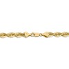 Black Bow Jewelry Men's 6mm, 14k Yellow Gold Handmade Solid Rope Chain Necklace - 4 of 4