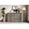 6 Drawer Dresser for Bedroom, Farmhouse Wood Chest of Drawers with Metal Handles, Rustic Large Double Dresser TV Stand, Storage Dressers Organizer - 3 of 4